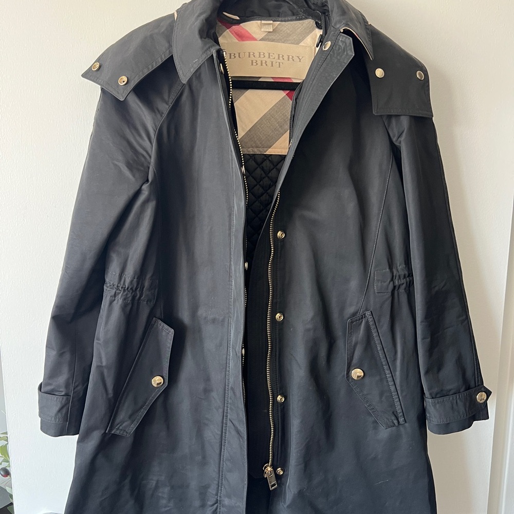 Burberry Brit Black Trench Coat